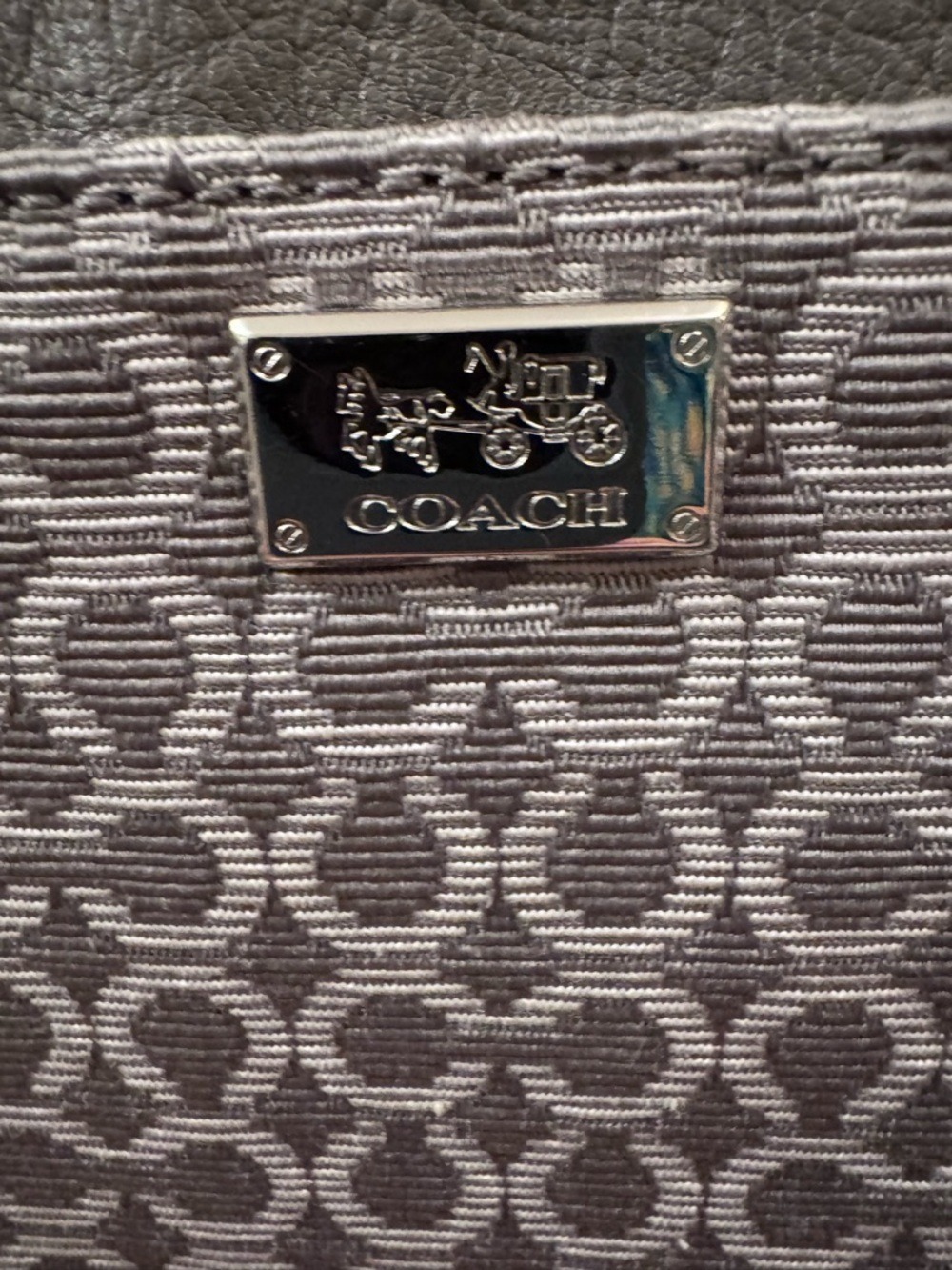Coach Madison Op Art Needlepoint Swingpack - Picture 15 of 15